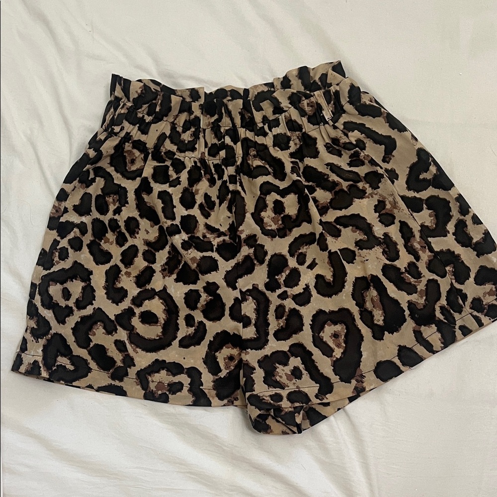 SHEIN High Waist Leopard Print Shorts
